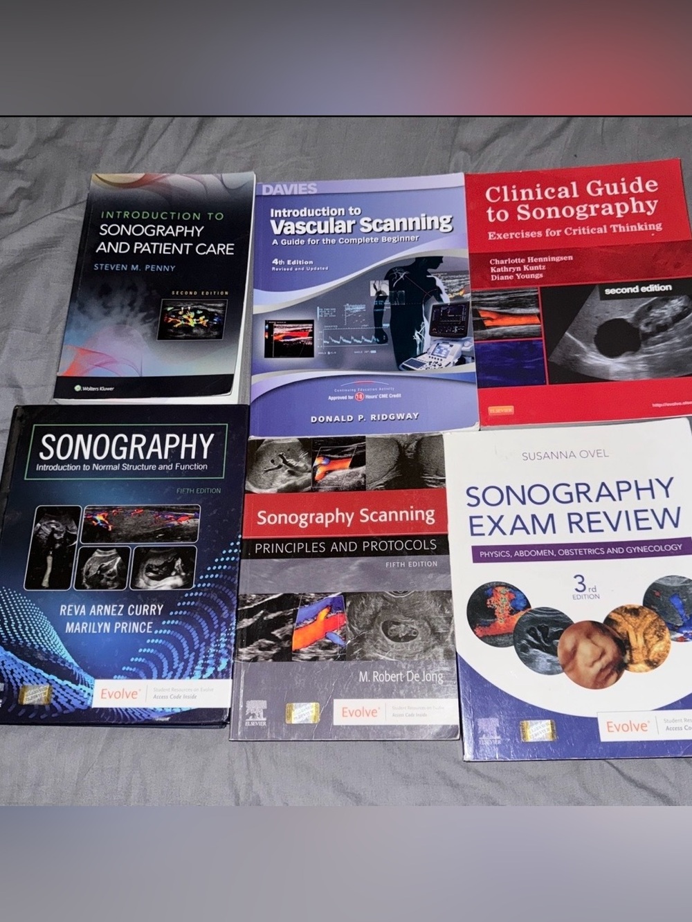 Sonography Scanning & Vascular Scanning Textbook Bundle - Multicolor Covers